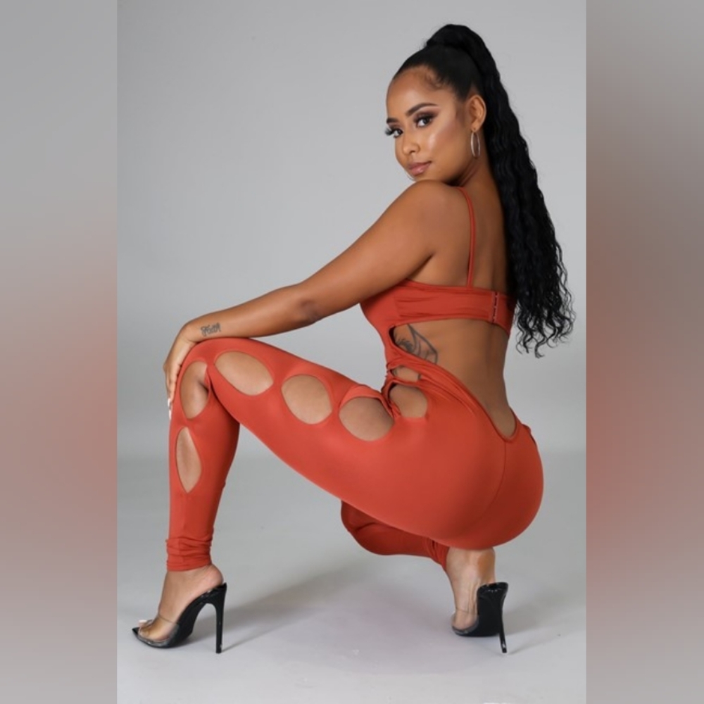 NEW! Cutout Jumpsuit with Fitted Design